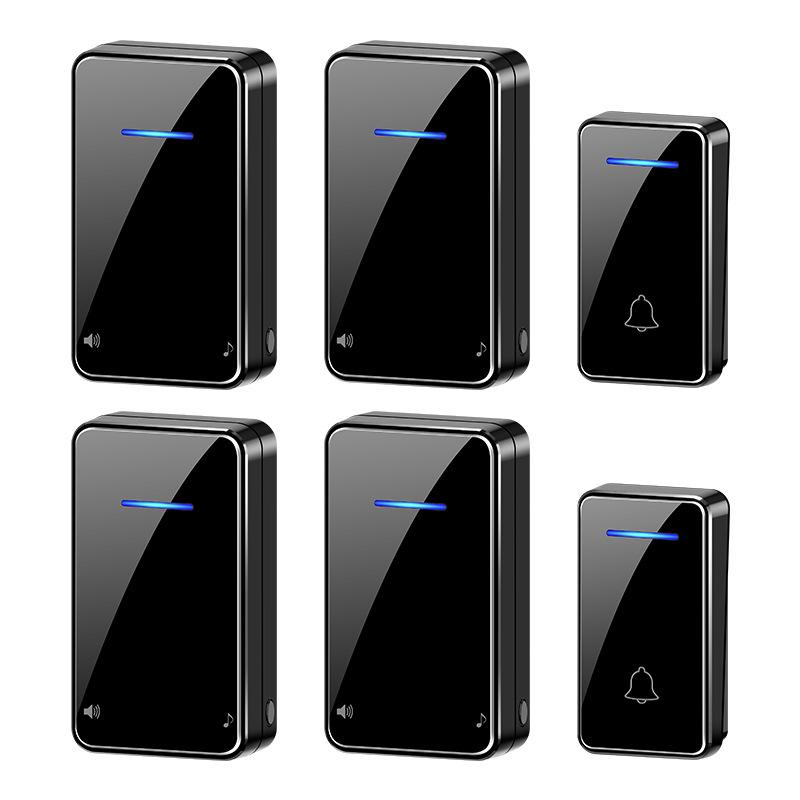 Wireless Long-Distance Doorbell with Self-Powered Remote and Elderly Call Button