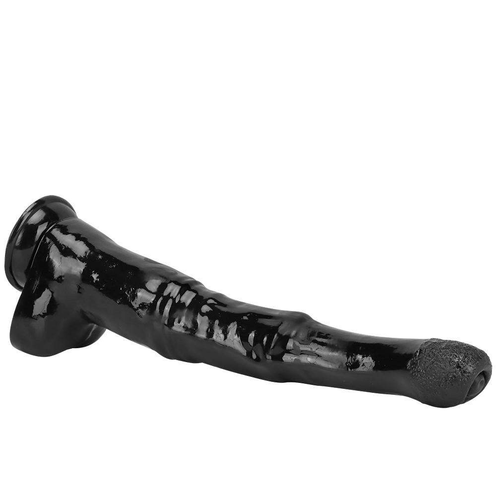 Black Dildo with Sucker Butt Plug Masturbator Fisting Sex Toy Big Dick Strap On Cock Realistic Penis PVC Femdom Slave Gay