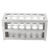 Test Tube Rack, 12 Holes 0.75in 3 Tiers Metal Test Tube Rack Stainless Steel Centrifuge Tube Holder for Laboratory School Scientific Experiments