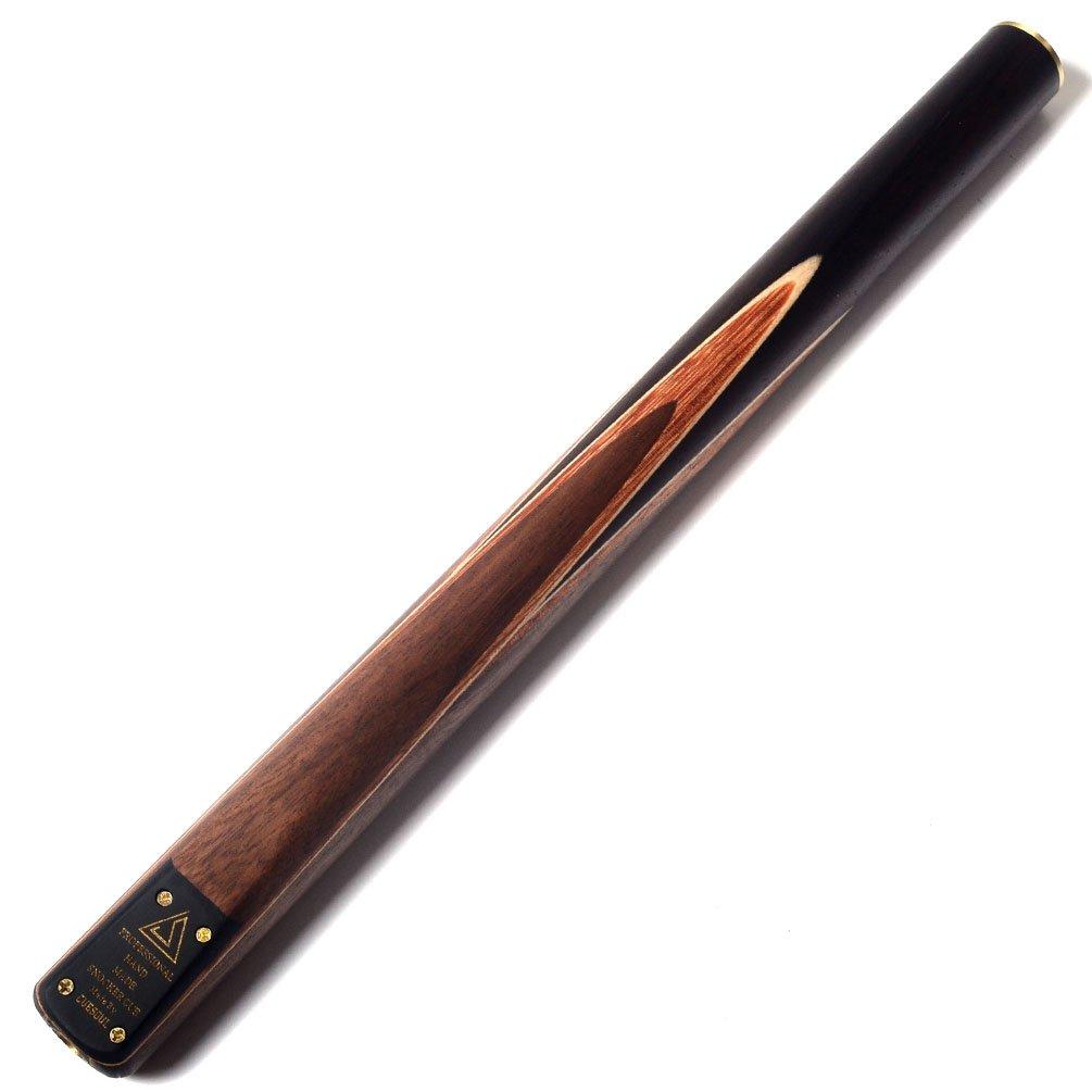 CUESOUL 57" Handcrafted 3/4 Jointed Snooker Cue with Extension and Aluminum Cue Case (D309)