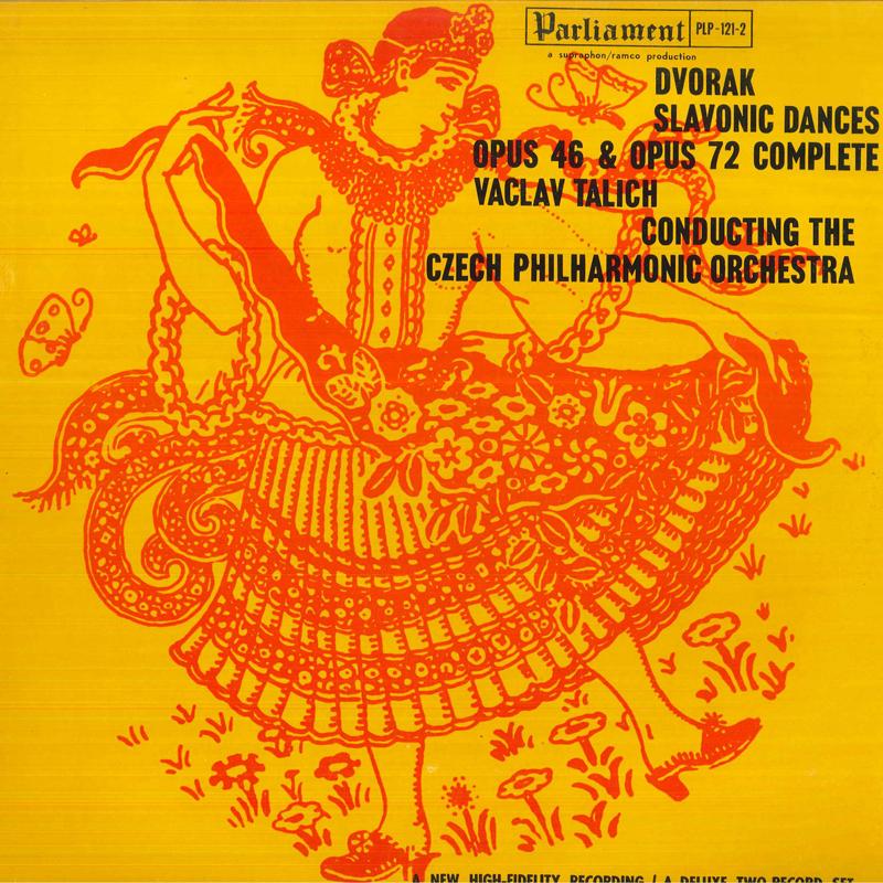 

LP Record VACLAV TALICH, CZECH PHILHARMONIC O - Dvorak Slavonic Dances Op46 & 72 PLP1212 PARLIAMENT 1960 US Classical Used