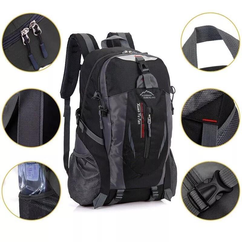 40L Large Capacity Waterproof Backpack For Men Women Camping Walking Hiking Lightweight Knapsack Male Outdoor Travel Rucksack