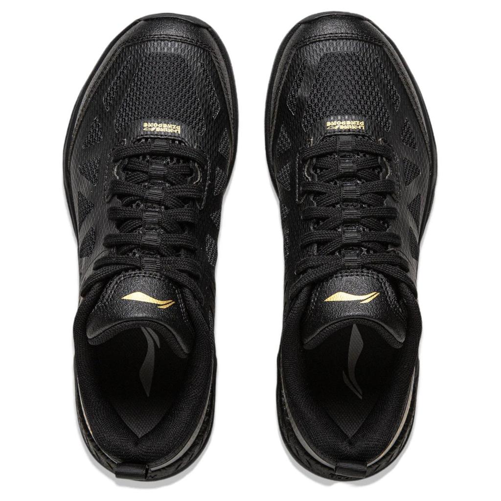 Li Ning stolní tenisové boty, pohodlné, jednoduché, moderní, odolné, odolné, nízké, unisex, černé, APPV009-2