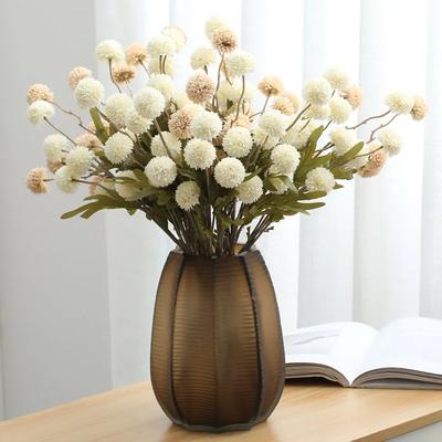 Artificial Flower Dandelion Small Thorn Ball Wedding Home Decoration Single 5 Ping Pong Chrysanthemum Artificial Flower