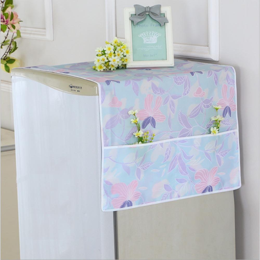 

1 шт. Новый 55x120 см Чехол от пыли для холодильника Пылезащитный Хлопково-льняная ткань для холодильника с сумкой для хранения Полотенце для стиральной машины