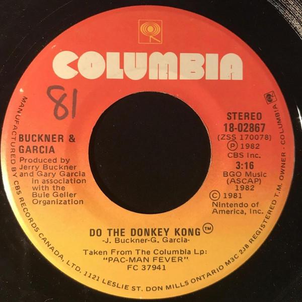 

7inch Record BUCKNER GARCIA Do The Donkey Kong 1802867 Columbia 1982 Canada Dance Electronica Used