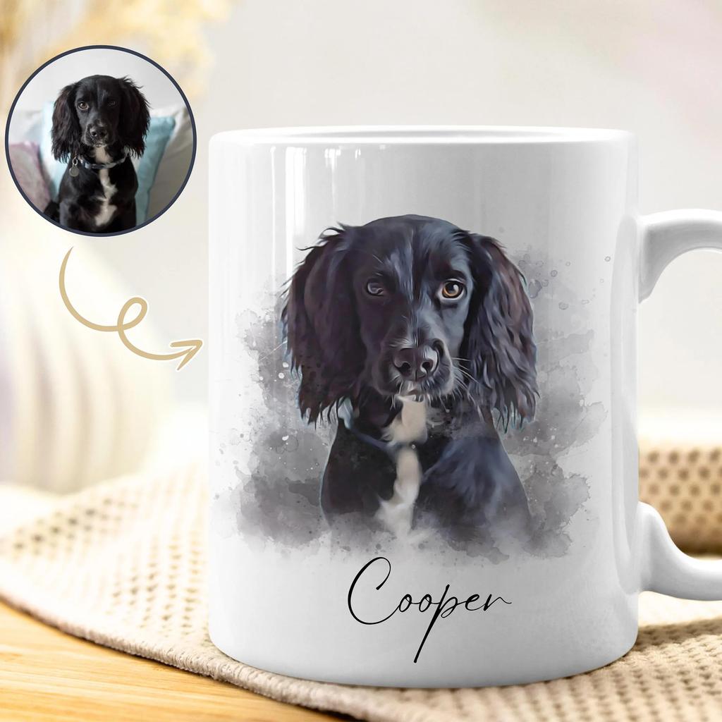 Artistic Pet Design Mug 11oz Personalized Animal Photo Cup Custom Portrait Memory Unique Superior Quality Drinkware Daily Use