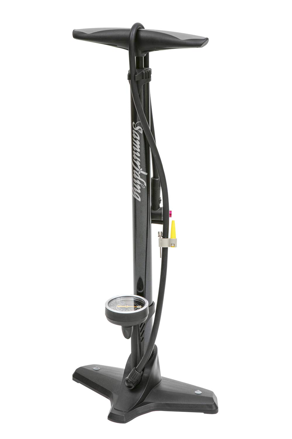 

with all equipped with air in Samuriding Bicycle Air Pump Road Cross Floor Air Gauge Included [Compatible valves, release] [Made Taiwan] French,