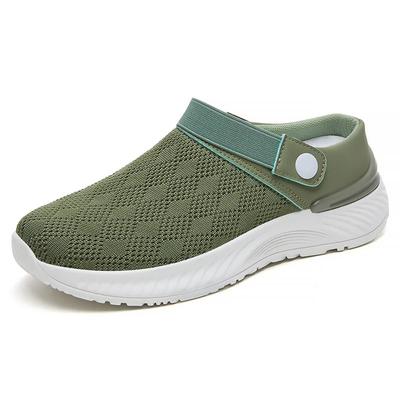 2024 Estive Scarpe a Mezza Pantofola in Rete Traspirante Suola Morbida Pigra Calzature Casual a Un Passo Scarpe Singole Sandali da Donna