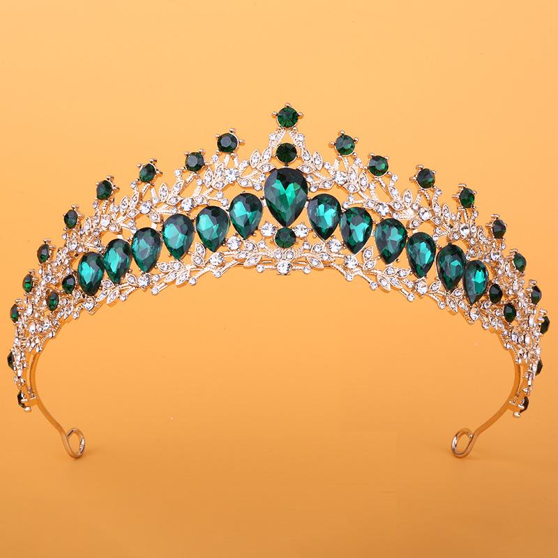 

Свадебная корона тиара сплав аксессуары для волос день рождения хрустальная корона королева атмосфера высокого класса повязка на голову