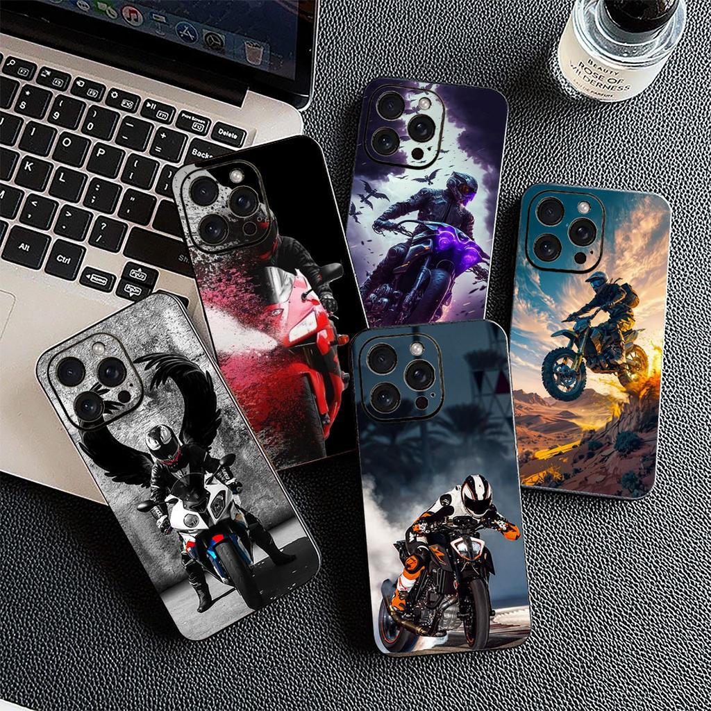 Moto Cross Art Motorcycle Sports Mobile for Motorola Moto G86 G57 G24 G15 G54 Power G13 G14 G34 G35 G45 G60 G53 G55 G64 G75 Case