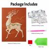 DIY Pearl Diamond Art Painting Kits for Adults and Beginners, Elegant Deer Sparkling Painting Craft Home Wall Decor Handmade Gift