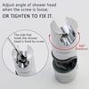 Shower Holder Bracket, Adjustable Replacement Shower Holder 18-25 Mm ABS Shower Head Bar Mount, Uphill With Chrome Finish, Grey