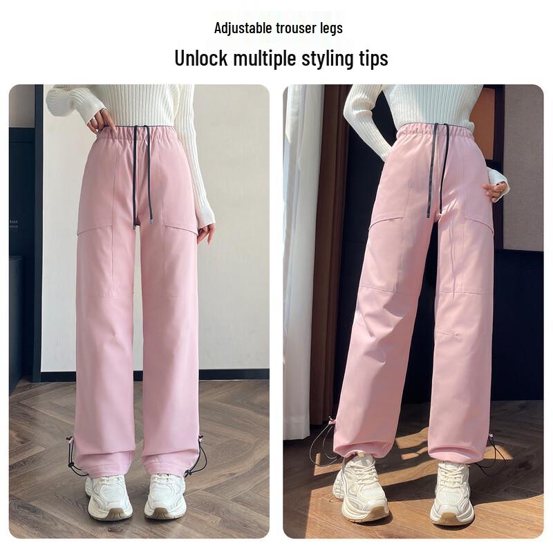 Xue Zhong Fei Unisex Water-Resistant Goose Down Cargo Pants