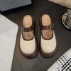 Retro Slipper Women Anti-skid Mary Jane Slides Sandals Soft Sole French Style Casual Single Shoes