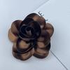 Formal Occasion Corsage French Style Big Rose Satin Fabric Bride Groom Wedding Brooch Prom Banquet Dress Suit Coat Brooch