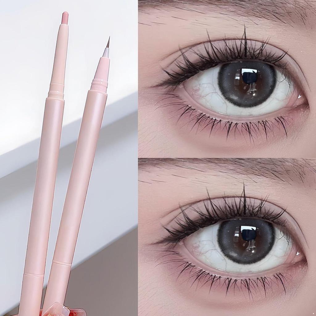 Natural Makeup Stick Double Ended Long Lasting Non Smudging High Gloss Silky Smooth Formula Eye Brightening Nourishing 2 In 1