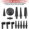 21pcs Manual Brake Bleeder Vacuum Pump Kit Automotive Fluid Tester with Gauge Adapters 2 In 1 Handheld Pistol Test Tools for Car
