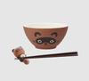 Skater Ceramic Chopstick Tanuki Design Rest, CHO3-A