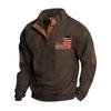 Spring And Men's Standing Collar Sweatshirt Is Outdoor Casual Sweaters Tops
