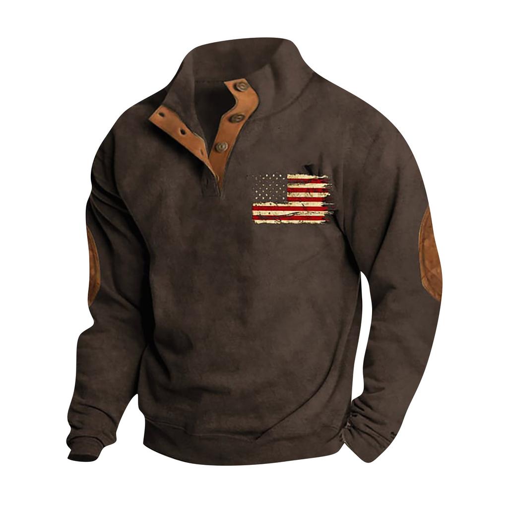 Spring And Men's Standing Collar Sweatshirt Is Outdoor Casual Sweaters Tops