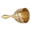 Brass Hand Call Bell Sturdy Handle Decorative Loud Ringing Bell for Home Restaurant Christmas Birthday Weddings Decoration