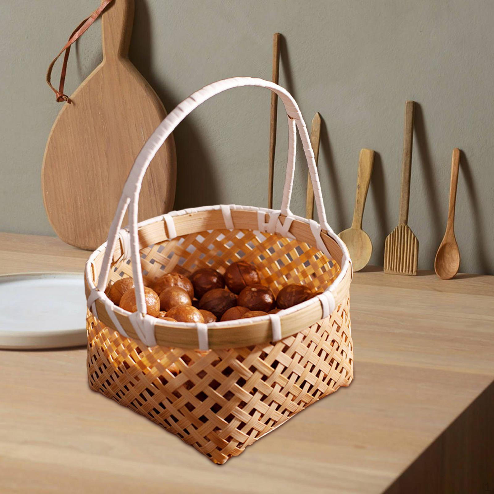 

Плетеная корзина с фруктами, сервировочные подносы, полки, поднос для выпечки хлеба, завтрак