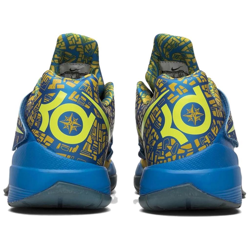 Nike Zoom KD 4 Scoren Titel 2025 Unisex Sneakers Geel Foto-Blauw Citroen-Twist FZ5916-400