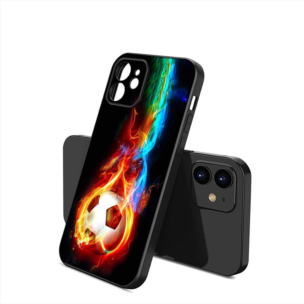 Sports Soccer Football Soft Phone Cover for Apple iPhone 16 11 Pro XS Max X XR 6 7 8 6S Plus + SE 2022 8+ Silicone Case