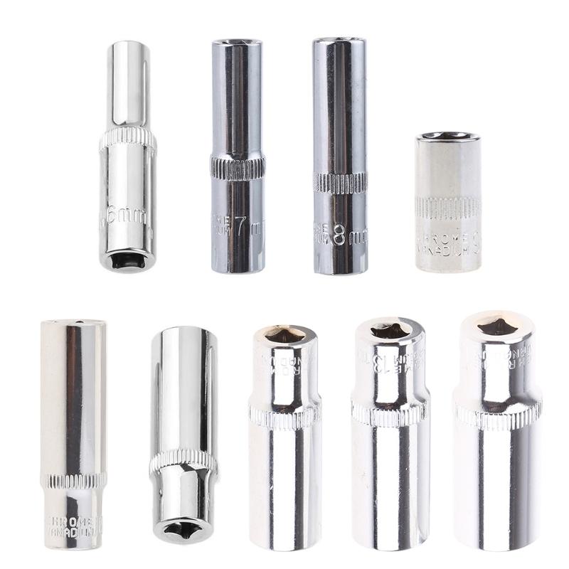 Upgraded Socket Sets 1/4 Hex Ratchets Extension Sleeve Bar Socket Converter Tool 6-14MM Joint Multipurpose Hand Tool