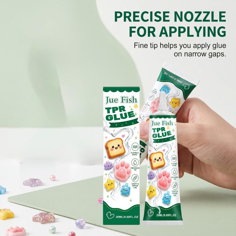 1 ks Lepidlo vytvrzující při pokojové teplotě 20 ml Jue Fish Tpr lepidlo pro mačkací hračky Stresový míček Opravy mačkáním Kutilská řemeslná dílna