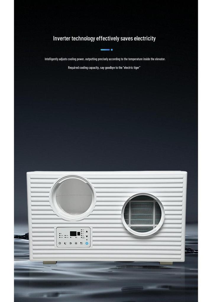 Minxi 2026 One-Piece Elevator Air Conditioner with Compressor & Remote Control, No Drain Window Needed