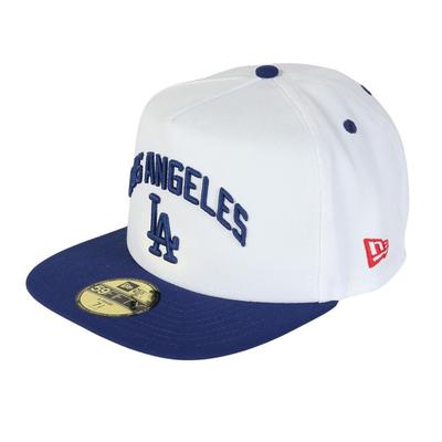 New Era 59FIFTY Side Patch Cap, MLB LA White/Dark Royal, 7 3/4 Inch, 5950AF DOD PACK SP LOSDOD WHI DROY, 14388819, NER36C2518