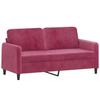 2 piece sofa set burgundy velvet