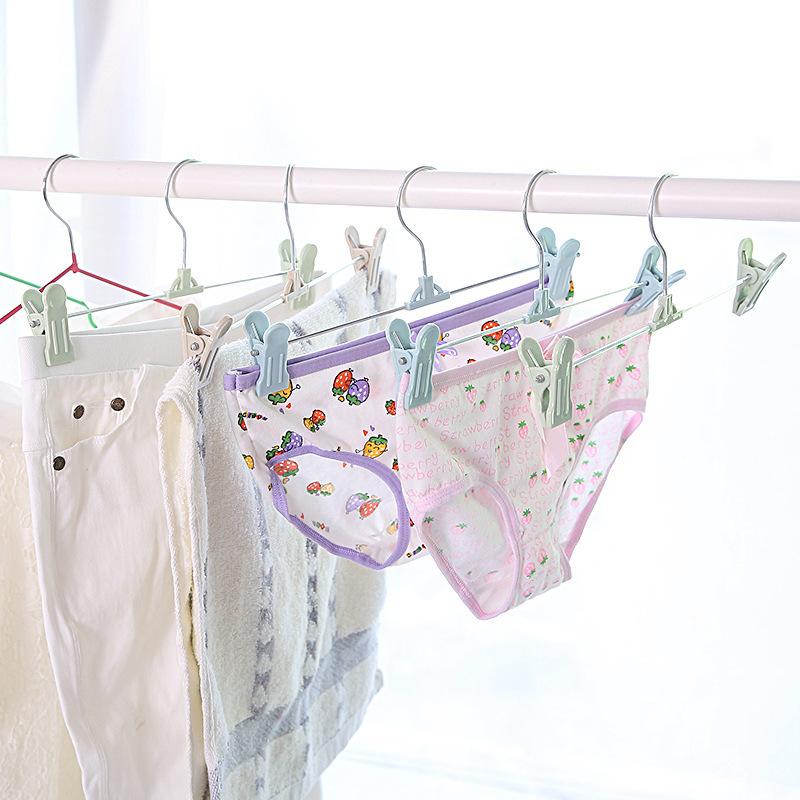 Non-Slip Plastic Pants Clip Non-Marking Pants Rack Pants Clip Skirt Clip Underwear Hanging Home Clothing Store Hanger