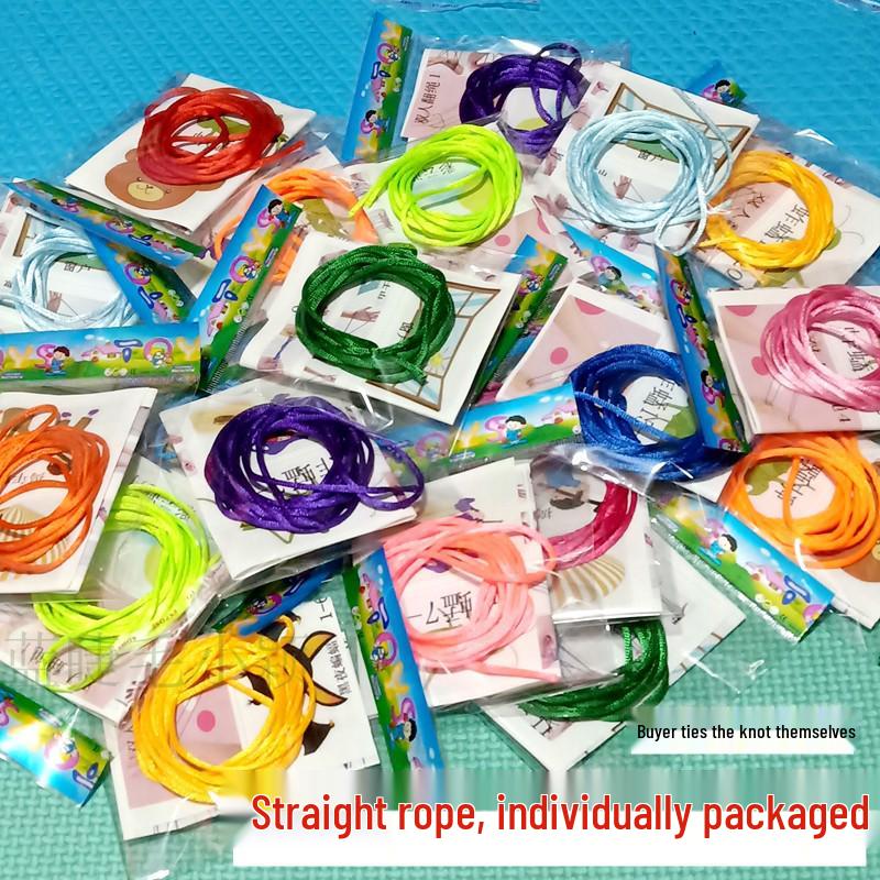 Children s Flower Weaving Rope: Hand-Flipping Game for Primary School and Kindergarten Competitions.