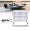 Marine Deck Access Hatch 17.3x12.4in 180° Openning Heavy Duty Non Slip Rectangular Boat Deck Hatch Lid Marine Deck Access Hatch
