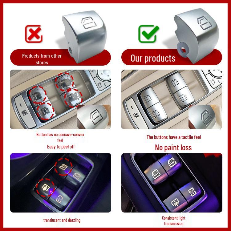 Compatible Switch Button for Mercedes-Benz Maybach S-Class W222 Window Glass Lifter (Part 2229056800)