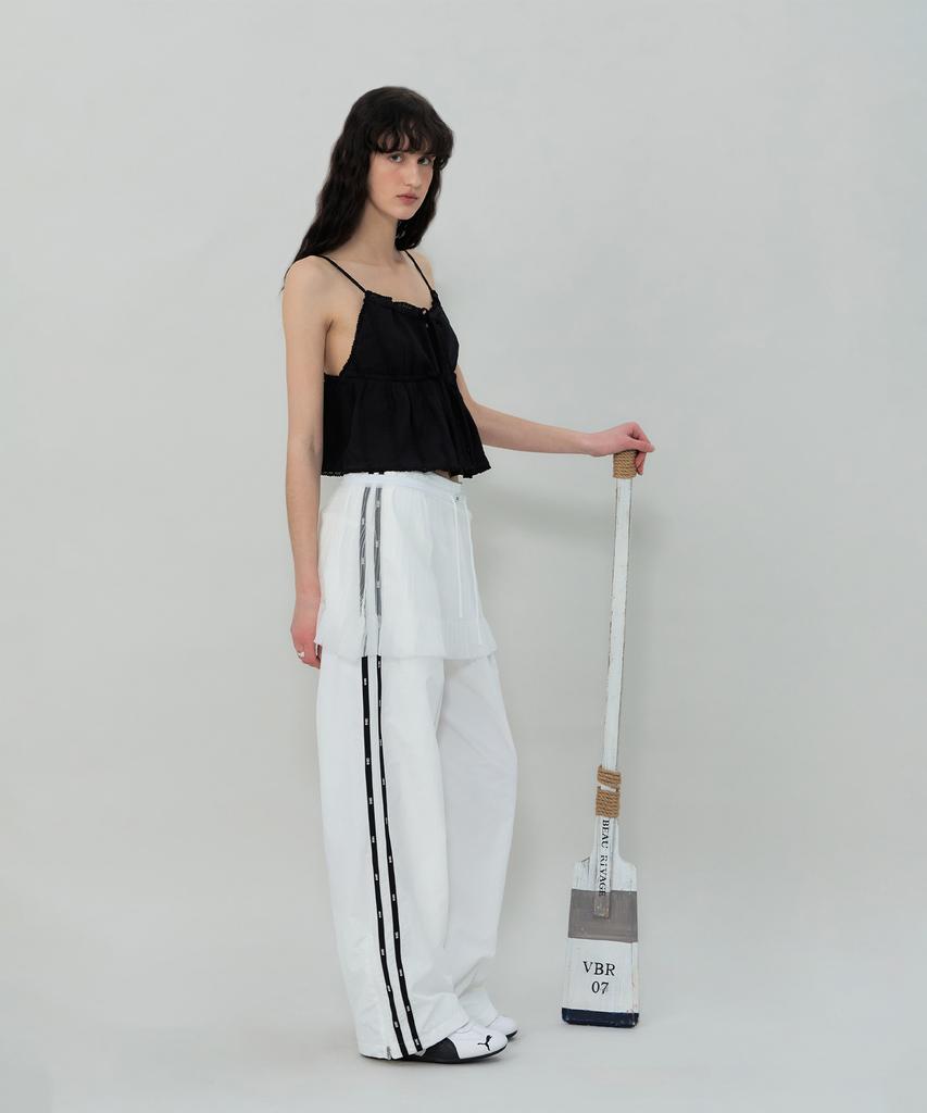 GROVE Dion Sheer Skirt (White)