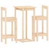 VidaXL Ensemble de Bar 3 pcs Ensemble de Meubles de Bistro Meubles de Salle à Manger Cuisine Mobilier de Pub Intérieur Bois 3124732