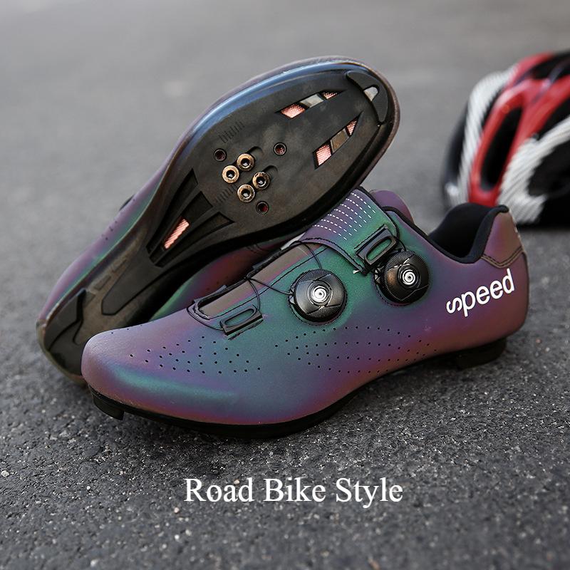 New Lock Riding Shoes Lock Shoes Men's And Women's Road Bike Booster Shoes Mountain Bike Dazzling