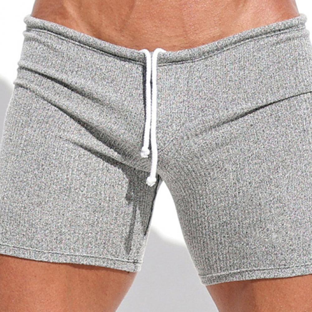 2025 Knielange Hosen Männer Sommer Kordelzug Shorts Slim Fit Über Knie Länge Einfarbig Strand Sport Casual Shorts
