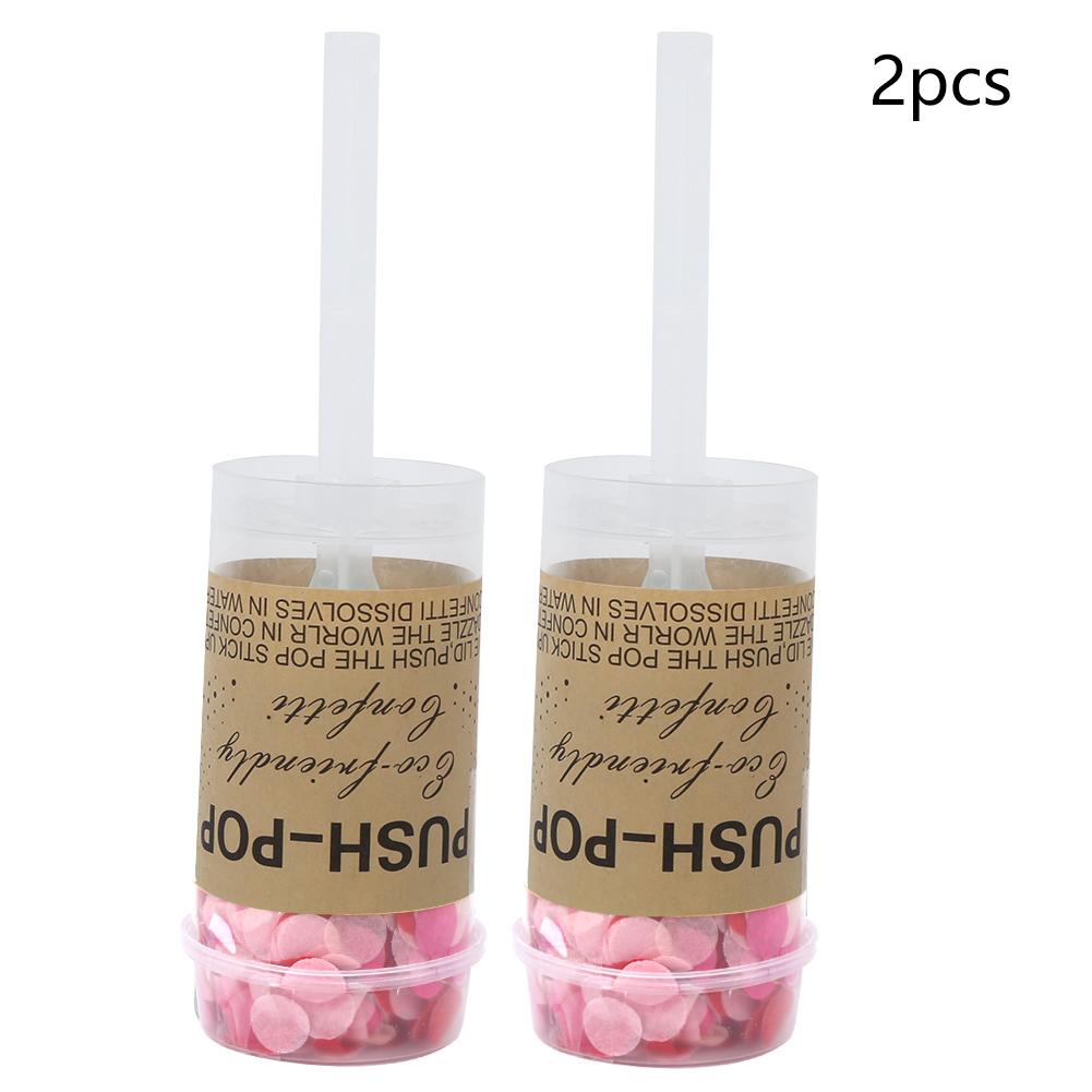 2Pcs Hand Push Mixed Confetti Wedding Birthday Festivals Decoration Accessories