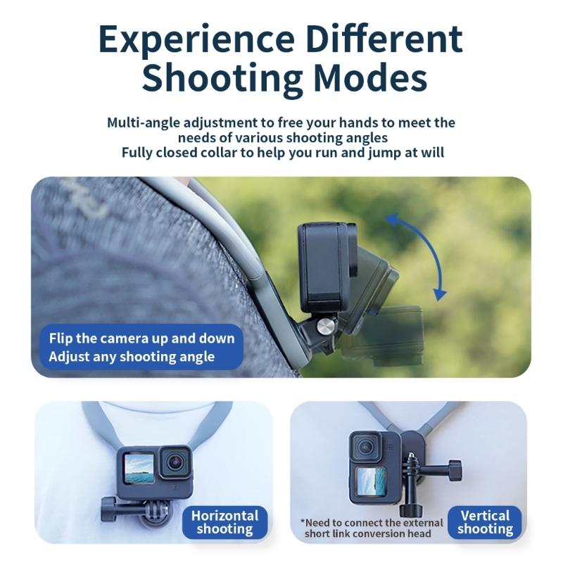 Tragbarer Lazy Handyhalter Ständer Point of View Vlog Smartphone Halterung für die meisten Actionkameras Handys