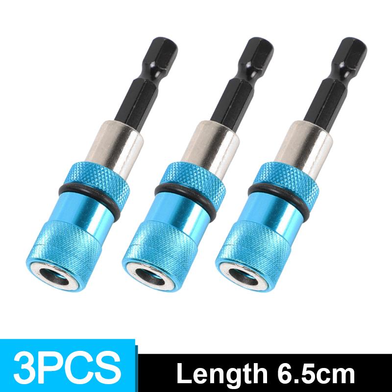 1/6x Hex Shank Magnetic Screwdriver Bit Holder Adjustable Screw Depth Extension Bar 1/4 Inch Power Drill DIY Tool Quick Release