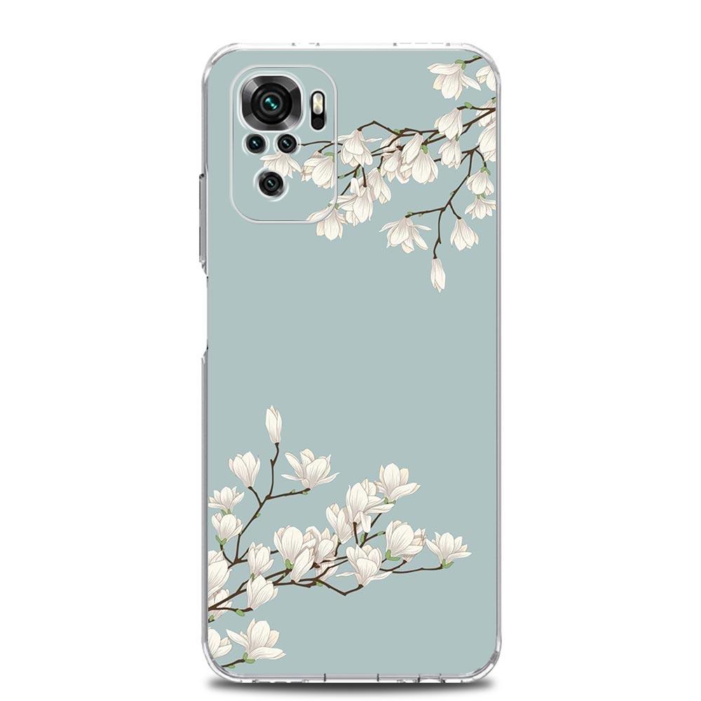 Cherry Blossom Tree Phone Case For Xiaomi Redmi Note 13 12 5G 9S 9 8 10 11 Pro Plus 4G 9T 13C 12C10C 9C 9A 7 Pro Clear Cover