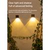 Quadratische LED-Solar-Wandleuchten, 2 Modi, 2800–3000 K, 24–26 lm, IP65, wasserdicht, für den Außenbereich, automatische Nachtlampe