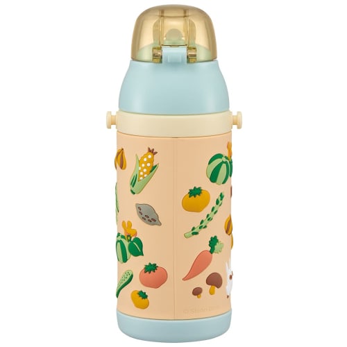Skater Stainless Steel Children's Water Bottle 380ml Straw Drinking 3D My Neighbor Totoro Vegetable Color Ghibli SSPV4
