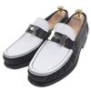 Great Loafers Carlo Constance Moccasins Black White Shave Mens 40 Used