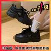 Muffin shoes spring new fashion solid color sports little white shoes thick sole heightening casual women's shoes